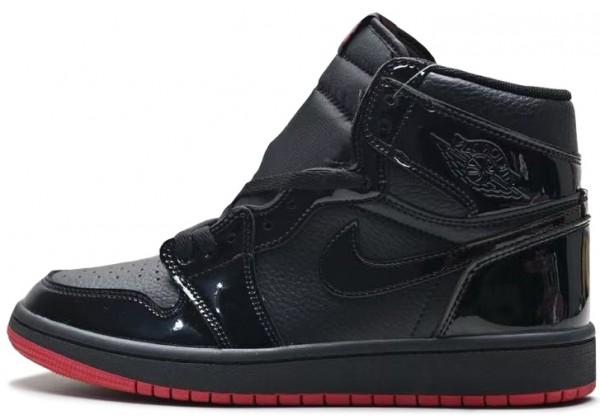 Кроссовки Nike Jordan 1 All Black Red