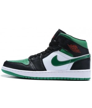 Кроссовки Nike Air Jordan 1 Mid Pine Green Toe