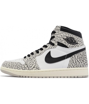 Кроссовки Nike Air Jordan 1 Retro High OG White Cement