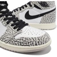 Кроссовки Nike Air Jordan 1 Retro High OG White Cement