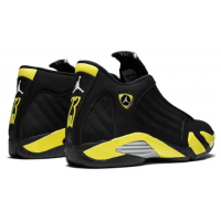 Nike Air Jordan 14 Thunder Black (Черные с желтым) 
