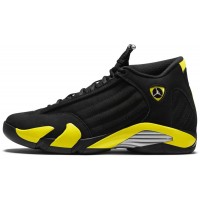Nike Air Jordan 14 Thunder Black (Черные с желтым) 