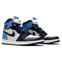 Кроссовки Nike Air Jordan 1 Retro Obsidian UNC Blue White