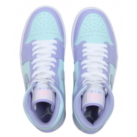 Кроссовки Nike Air Jordan 1 Retro Mid Purple Aqua