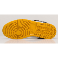Кроссовки Nike Air Jordan желто-черные с белым