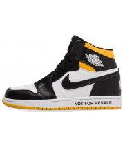 Кроссовки Nike Air Jordan желто-черные с белым