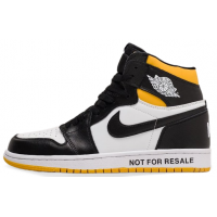 Кроссовки Nike Air Jordan желто-черные с белым