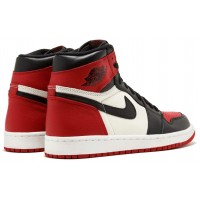 Nike Air Jordan 1 High Bred Toe с мехом