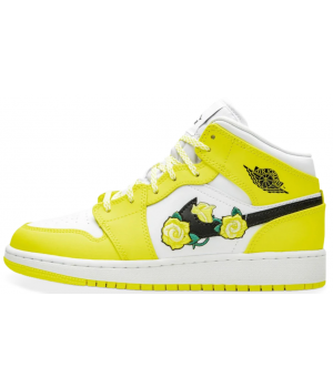 Кроссовки женские Nike Jordan Mid GS Dynamic желтые