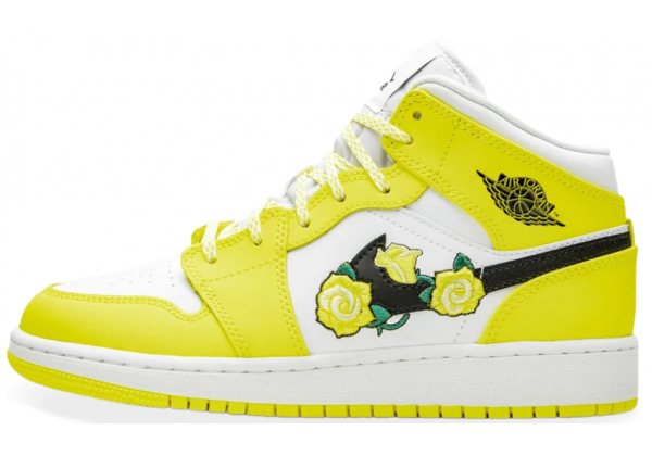 Кроссовки женские Nike Jordan Mid GS Dynamic желтые