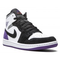 Кроссовки Nike Air Jordan 1 Mid SE Varsity Purple зимние