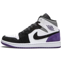 Кроссовки Nike Air Jordan 1 Mid SE Varsity Purple зимние