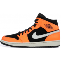 Кроссовки Nike Air Jordan 1 Retro Black White Orange