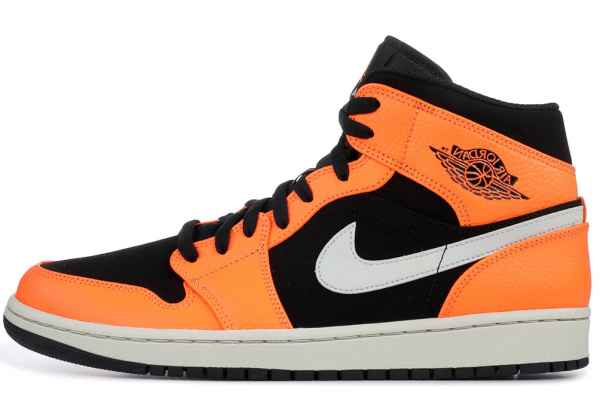 Кроссовки Nike Air Jordan 1 Retro Black White Orange