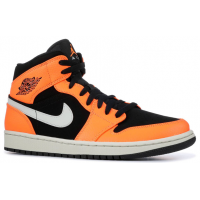 Кроссовки Nike Air Jordan 1 Retro Black White Orange
