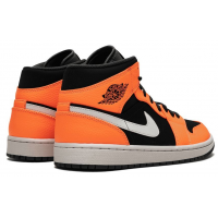 Кроссовки Nike Air Jordan 1 Retro Black White Orange