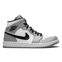 Nike Air Jordan 1 Mid Light Smoke Grey с мехом