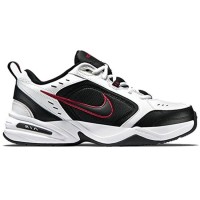 Nike Air Monarch 4 White Black Red с мехом
