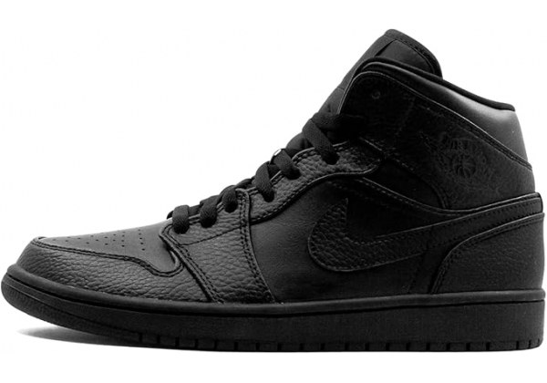 Кроссовки Nike Air Jordan 1 Retro All Black с мехом