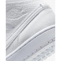 Кроссовки Nike Jordan 1 Mid Triple White белые