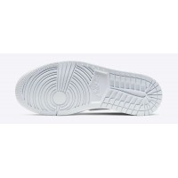 Кроссовки Nike Jordan 1 Mid Triple White белые