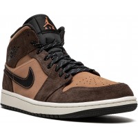 Кроссовки Nike Air Jordan 1 Retro Mid Earthy Brown