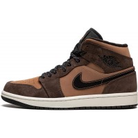Кроссовки Nike Air Jordan 1 Retro Mid Earthy Brown