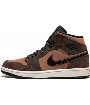 Кроссовки Nike Air Jordan 1 Retro Mid Earthy Brown