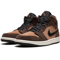 Кроссовки Nike Air Jordan 1 Retro Mid Earthy Brown