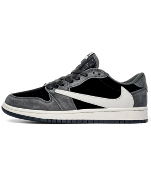 Nike Travis Scott x Air Jordan 1 Low Grey Black Cream