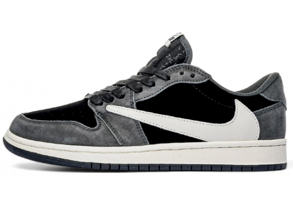 Nike Travis Scott x Air Jordan 1 Low Grey Black Cream