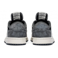 Nike Travis Scott x Air Jordan 1 Low Grey Black Cream