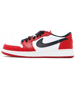 Кроссовки Nike Air Jordan Retro 1 Low White Red