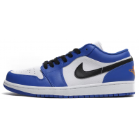Nike Air Jordan 1 Low бело-голубые с черным