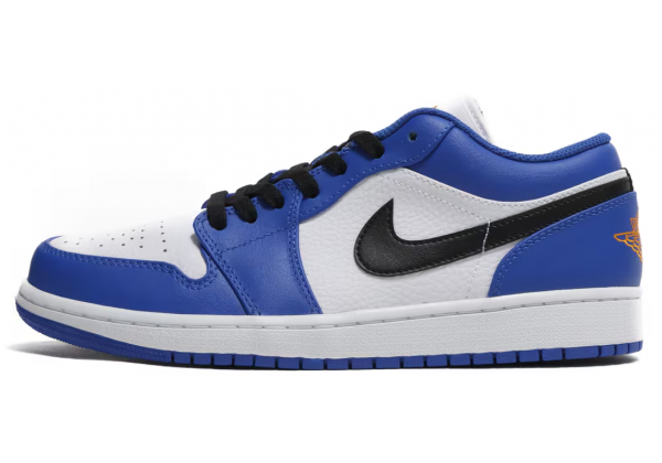 Nike Air Jordan 1 Low бело-голубые с черным