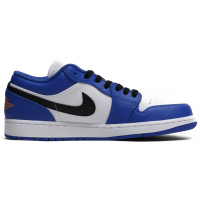 Nike Air Jordan 1 Low бело-голубые с черным