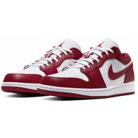 Nike Air Jordan Retro 1 Low Red White Og (красные с белым)