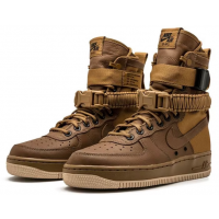 Кроссовки Nike SF AF1 Special Field Air Force 1 Beige коричневые