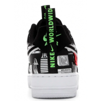 Кроссовки Nike Air Force с узорами черные