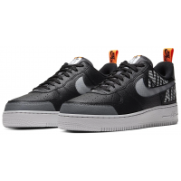 Кроссовки Nike Air Force с логотипом черные