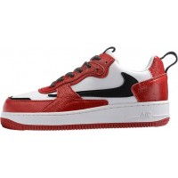 Мужские кроссовки Nike Air Force бело-красные