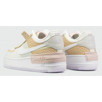 Кроссовки Nike Air Force с ромашкой белые 