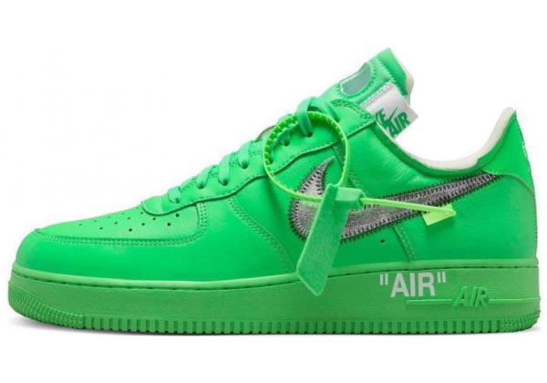 Кроссовки Off-White x Nike Air Force 1 Low Light Green Spark