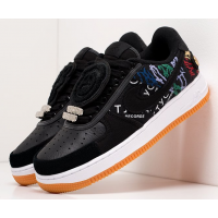 Кроссовки Nike Air Force с принтом черно-белые