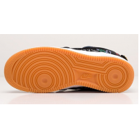 Кроссовки Nike Air Force с принтом черно-белые