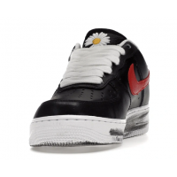 Кроссовки Nike Air Force бело-черные с красным