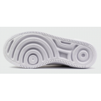 Кроссовки Nike Air Force бежевые с красным