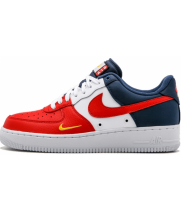 Nike кроссовки Air Force 1 07 Obsidian White-University Red мульти