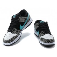 Кроссовки Air Force 1 черно-белые с голубым