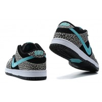 Кроссовки Air Force 1 черно-белые с голубым